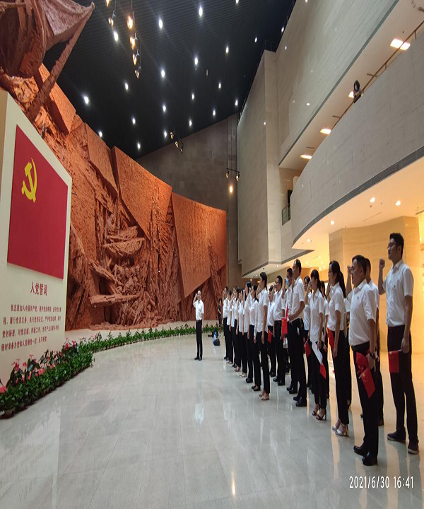 徽盐地产集团开展“追忆历史，，，重温入党自愿书”主题活动